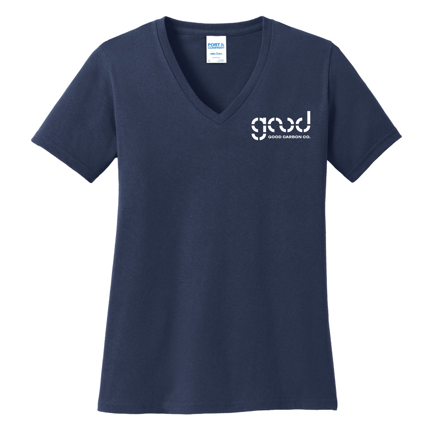 Port & Company® Women's Core Cotton V-Neck Tee