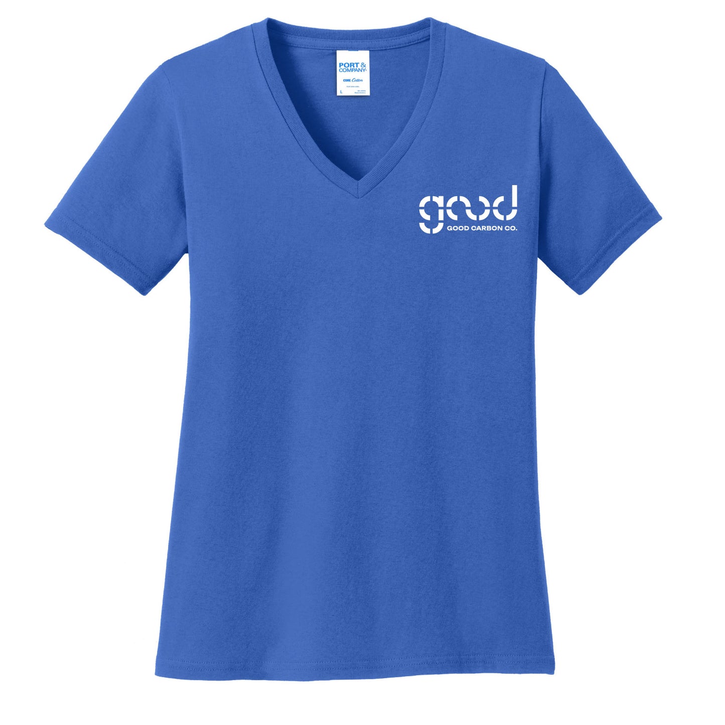 Port & Company® Women's Core Cotton V-Neck Tee
